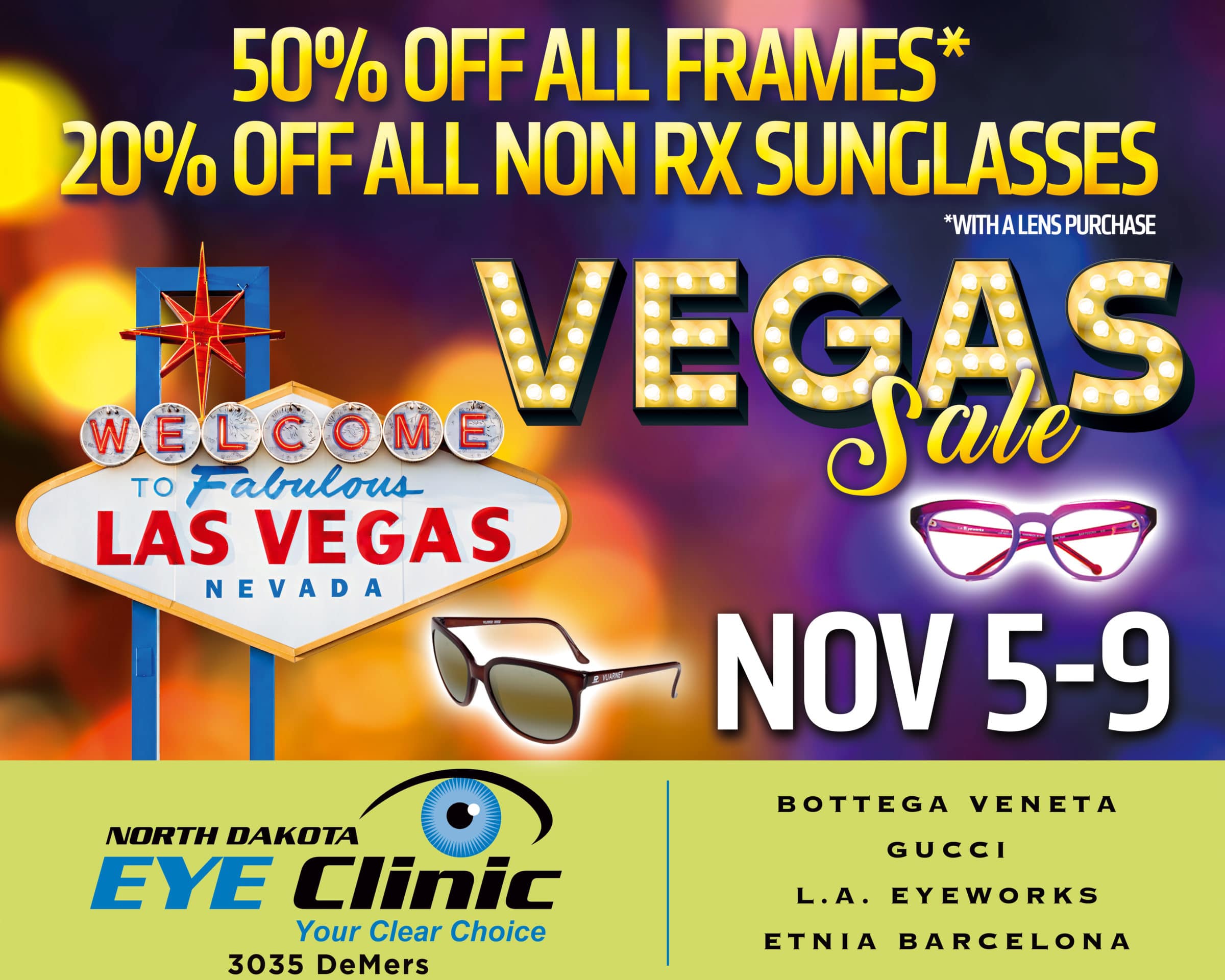 ND Eye Clinic_vegas show 2018 16x20 sign North Dakota Eye Clinic